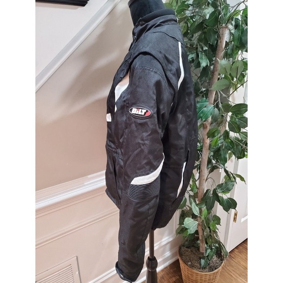 Bilt Men Black Long Sleeve Full Zipper Pockets Logo Motorcycle Jacket Size Small - Picture 5 of 15